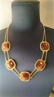 Collana Misis Donna Tiger Eye in Argento Amazzonite CA10023
